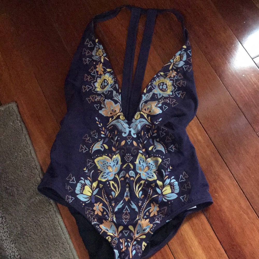One piece tribal swimsuit